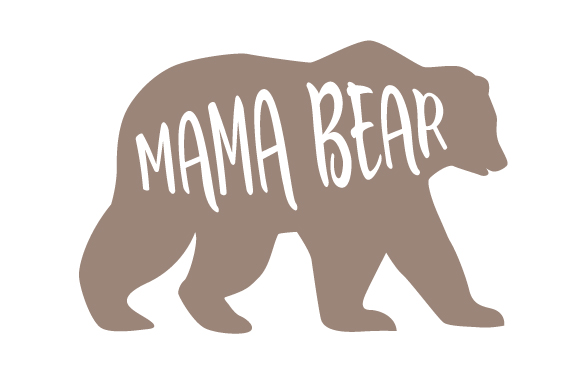 Download Mama Bear (SVG Cut file) by Creative Fabrica Crafts · Creative Fabrica
