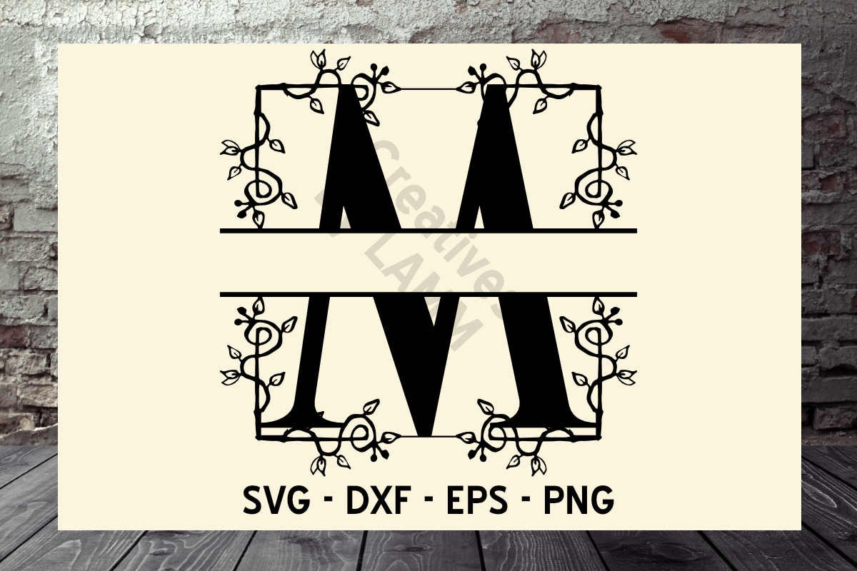 Vine Alphabet Split Monograms Graphic by Creatives By LAMM · Creative ...
