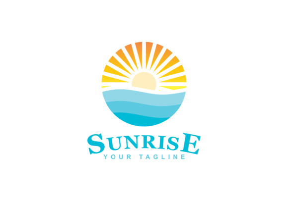 Sunrise logo Graphic by sabavector - Creative Fabrica