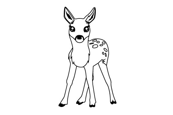 Baby Deer Svg Cut File By Creative Fabrica Crafts Creative Fabrica