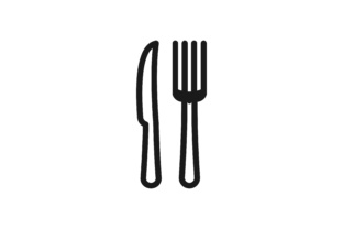 Knife and Fork Restaurant Logo Graphic by WANGS · Creative Fabrica