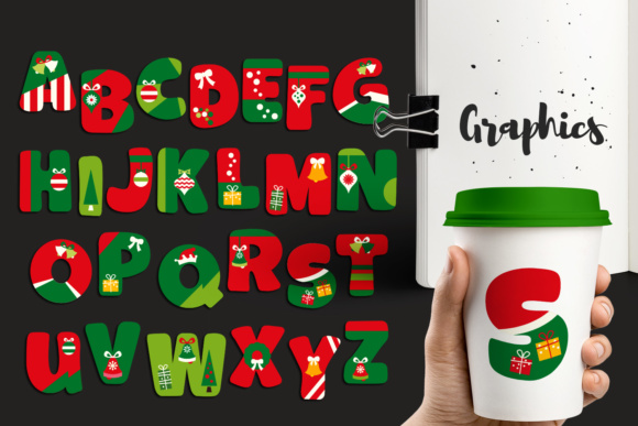 Download Christmas Alphabet Graphic By Revidevi Creative Fabrica SVG Cut Files