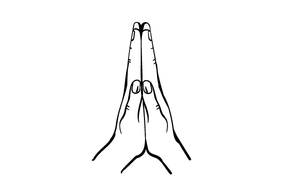 Download Praying Hands (SVG Cut file) by Creative Fabrica Crafts ...