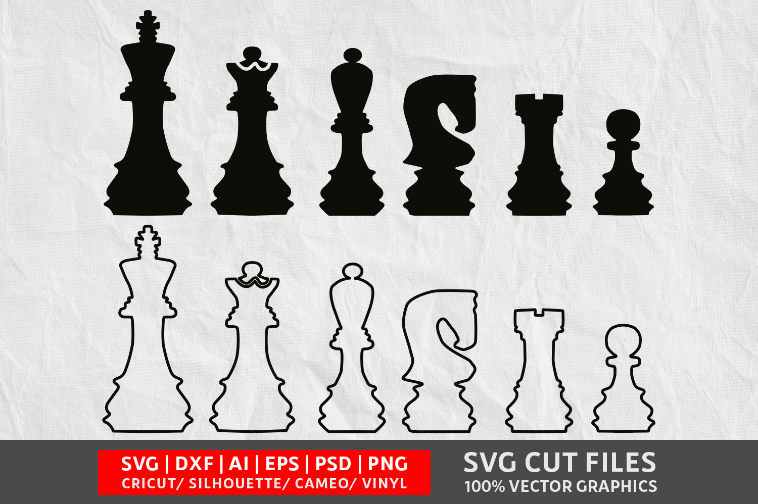 Chess Piece Figures. SVG File Graphic by artychoke.design · Creative Fabrica