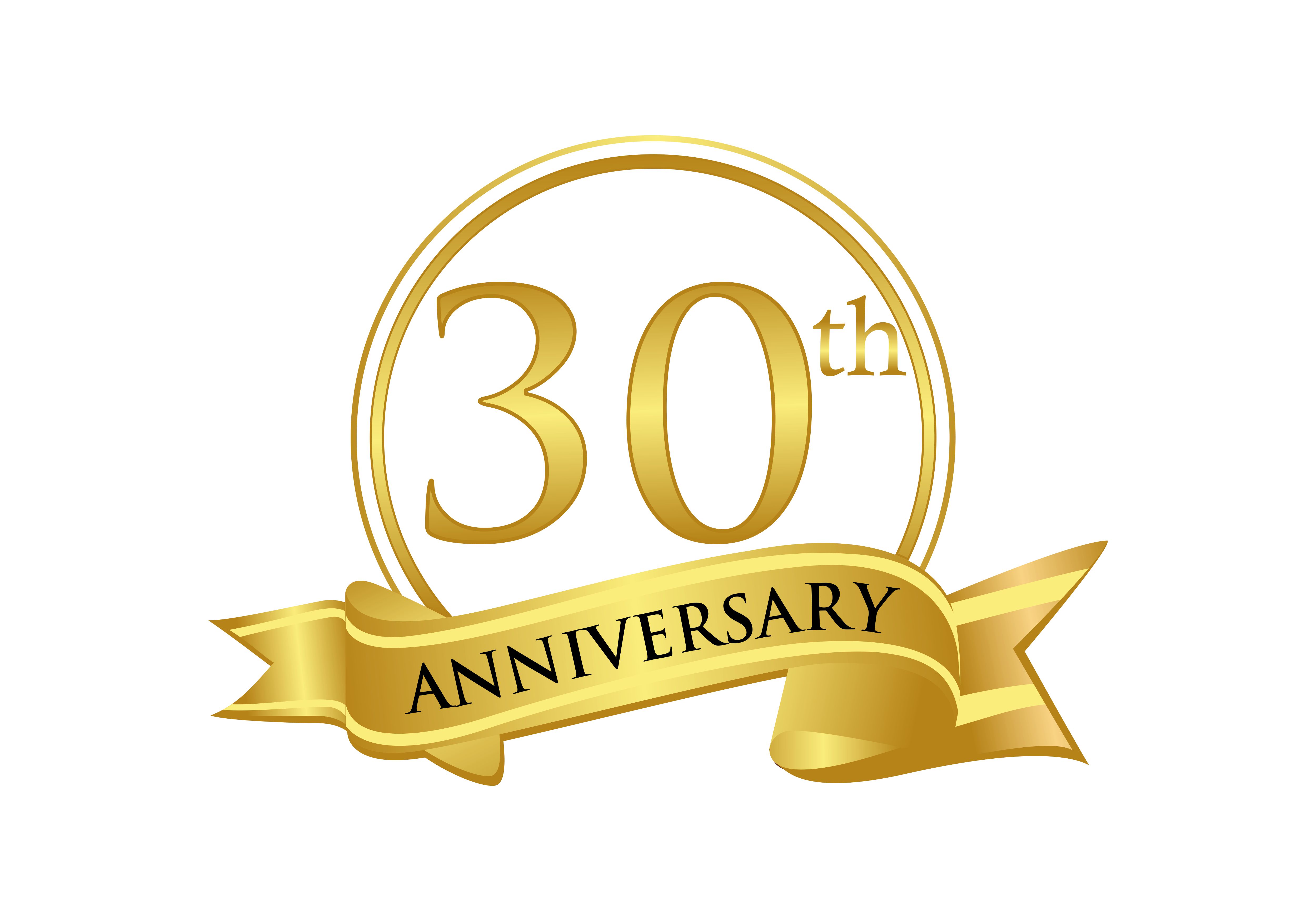 30th Anniversary Celebration Logo Vector Grafica di DEEMKA STUDIO ...