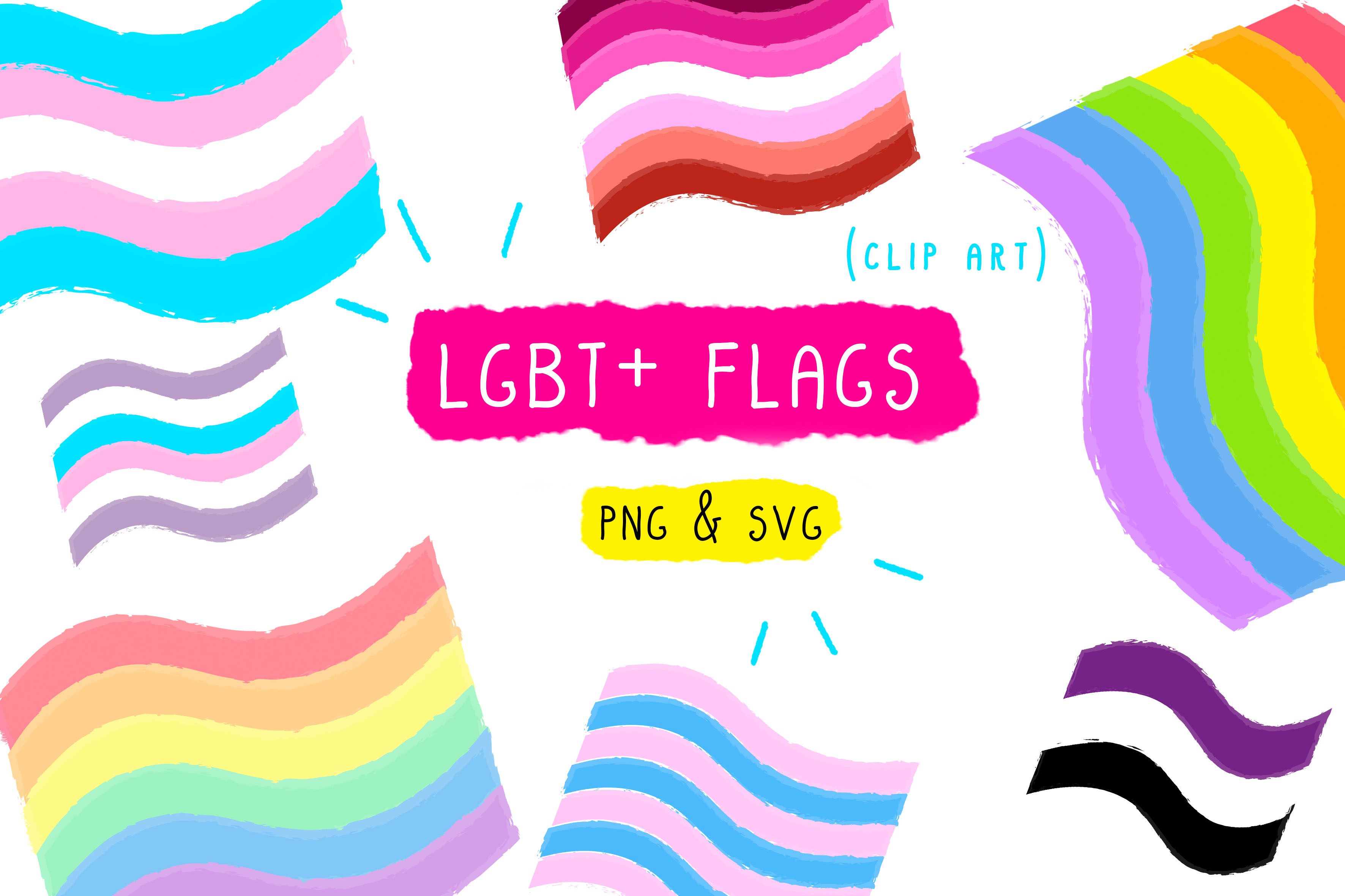 Lgbt Gay Pride Flags Graphic By Inkclouddesign Creative Fabrica