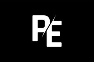 Monogram PE Logo Design Graphic by Greenlines Studios · Creative Fabrica