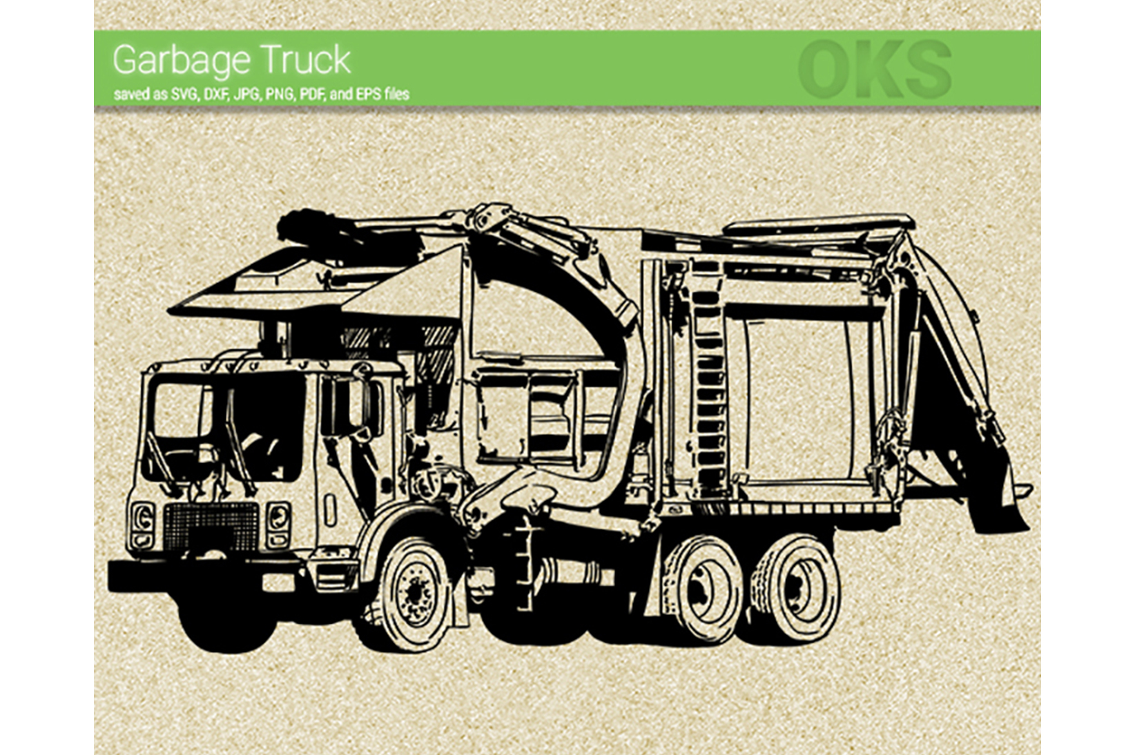 Garbage Truck SVG