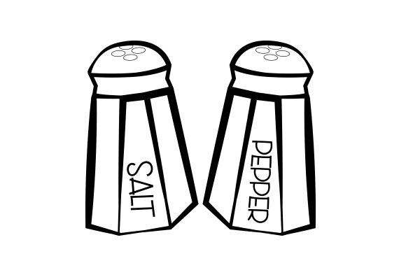 Salt & Pepper Shakers SVG Cut file by Creative Fabrica Crafts