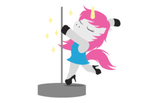 Free Unicorn Pole Dancing SVG Cut Files