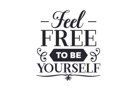 Be happy yourself free awesome Royalty Free Vector Image
