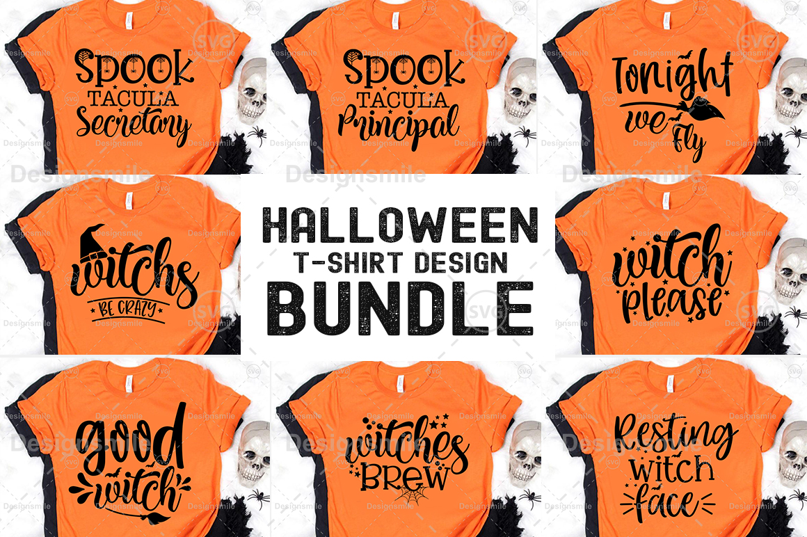 Download Halloween T Shirt Design Bundle Graphic By Designdealy Creative Fabrica