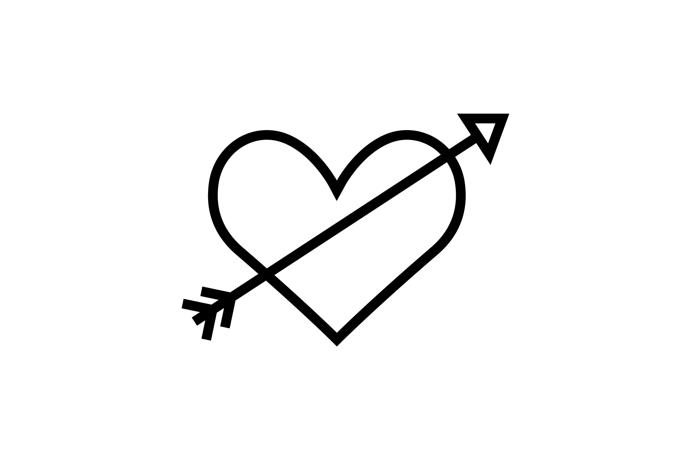 Valentine Heart with Arrow Icon Graphic by riduwanmolla · Creative Fabrica