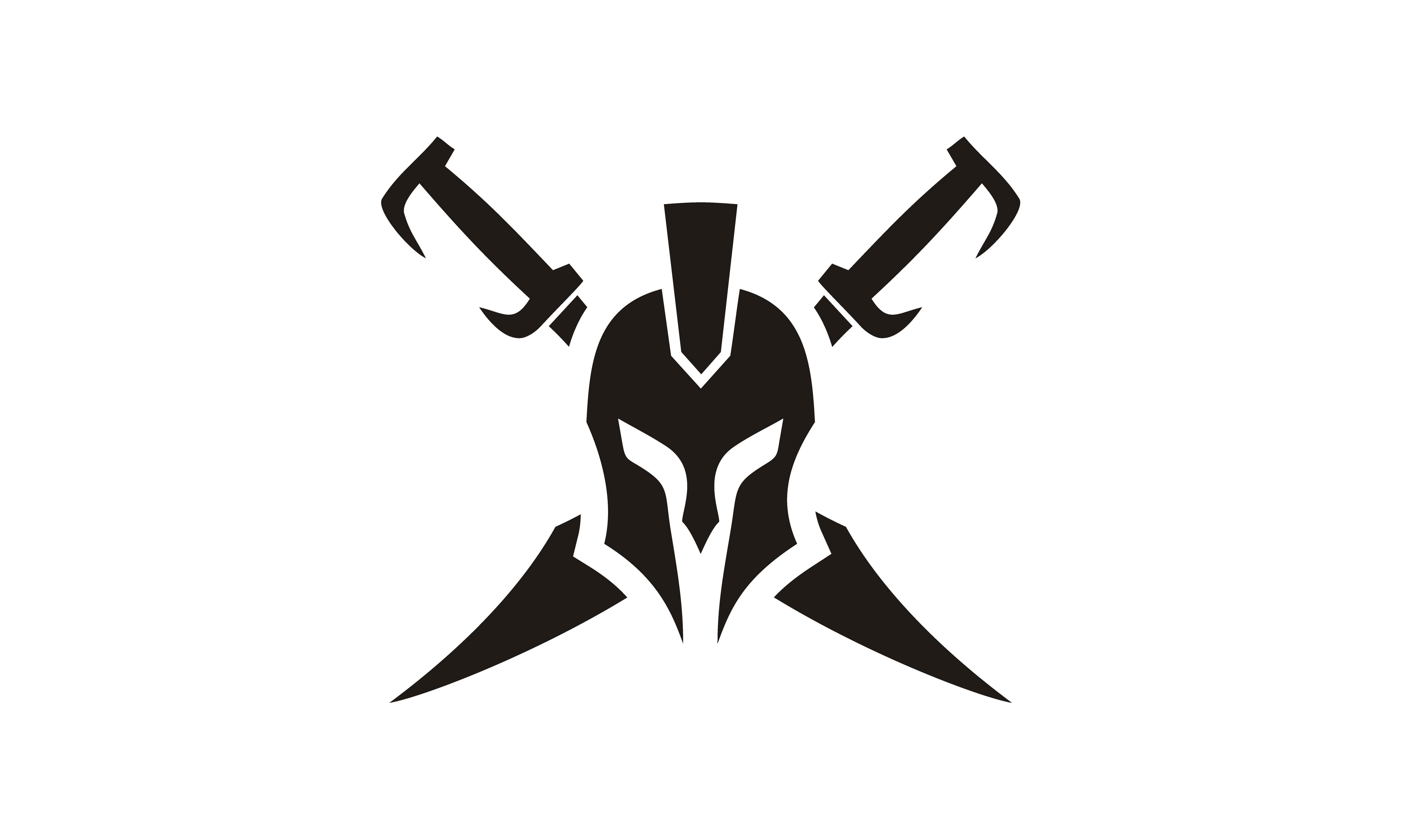 Greek Sparta Spartan Warrior Helmet Armor Logo Vector Image, 46% OFF
