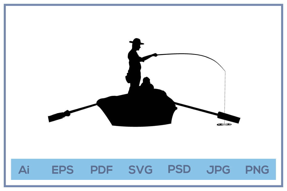 Free Free 171 Svg Man Fishing Boat Silhouette SVG PNG EPS DXF File