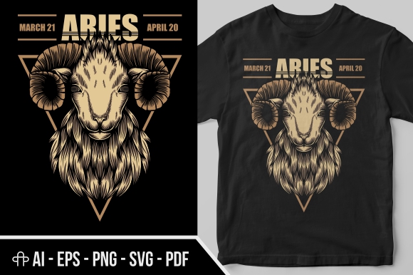 Aries Zodiac Illustration Graphic by Andypp · Creative Fabrica