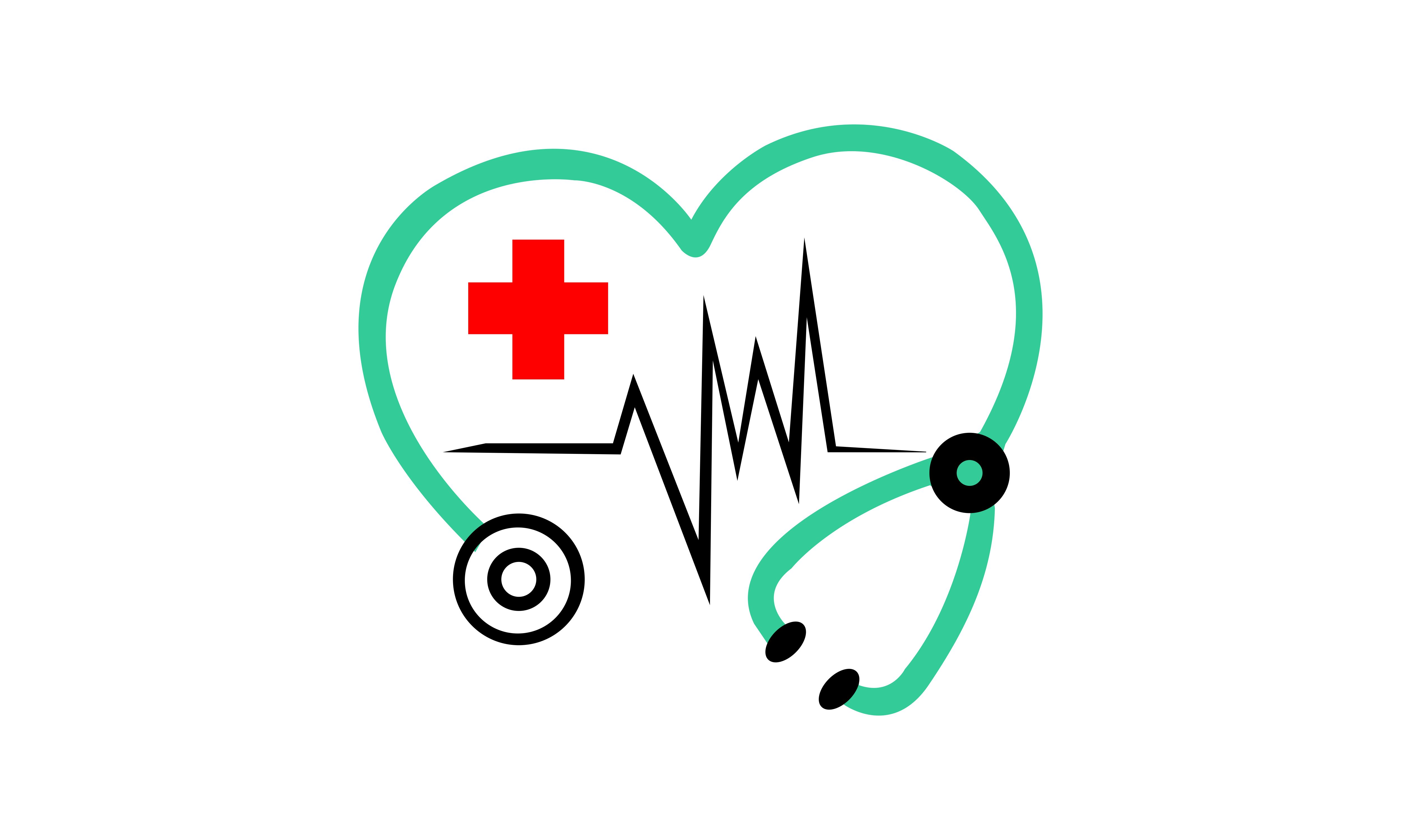 Medical, Stethoscope Heart Logo Graphic by 2qnah · Creative Fabrica