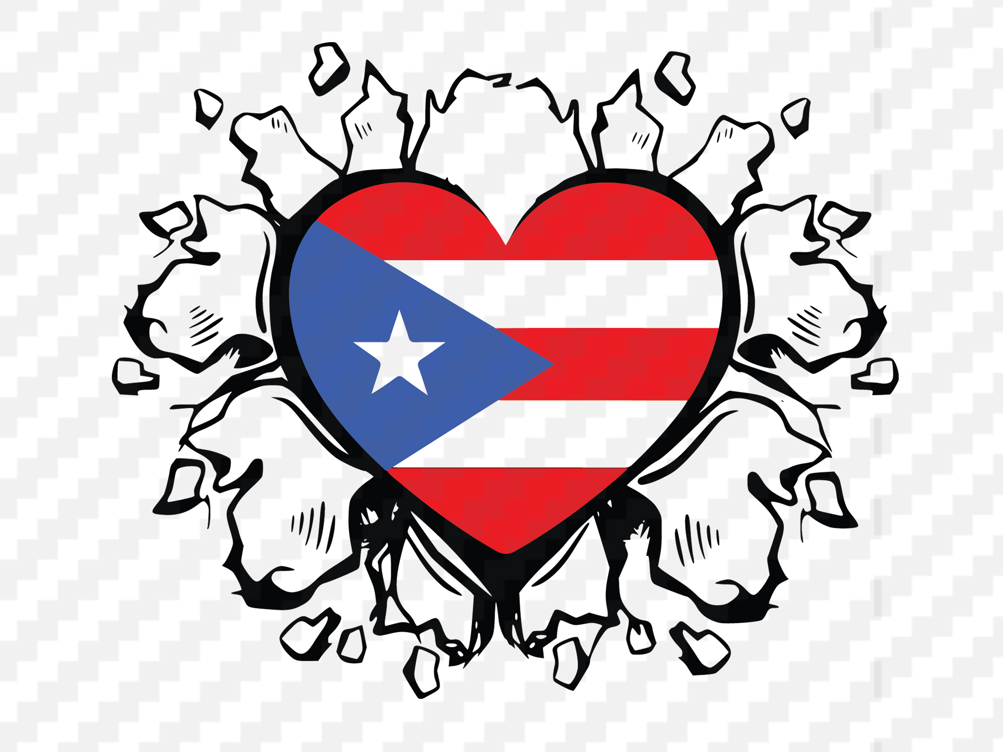 Puerto Rico Flag Printable