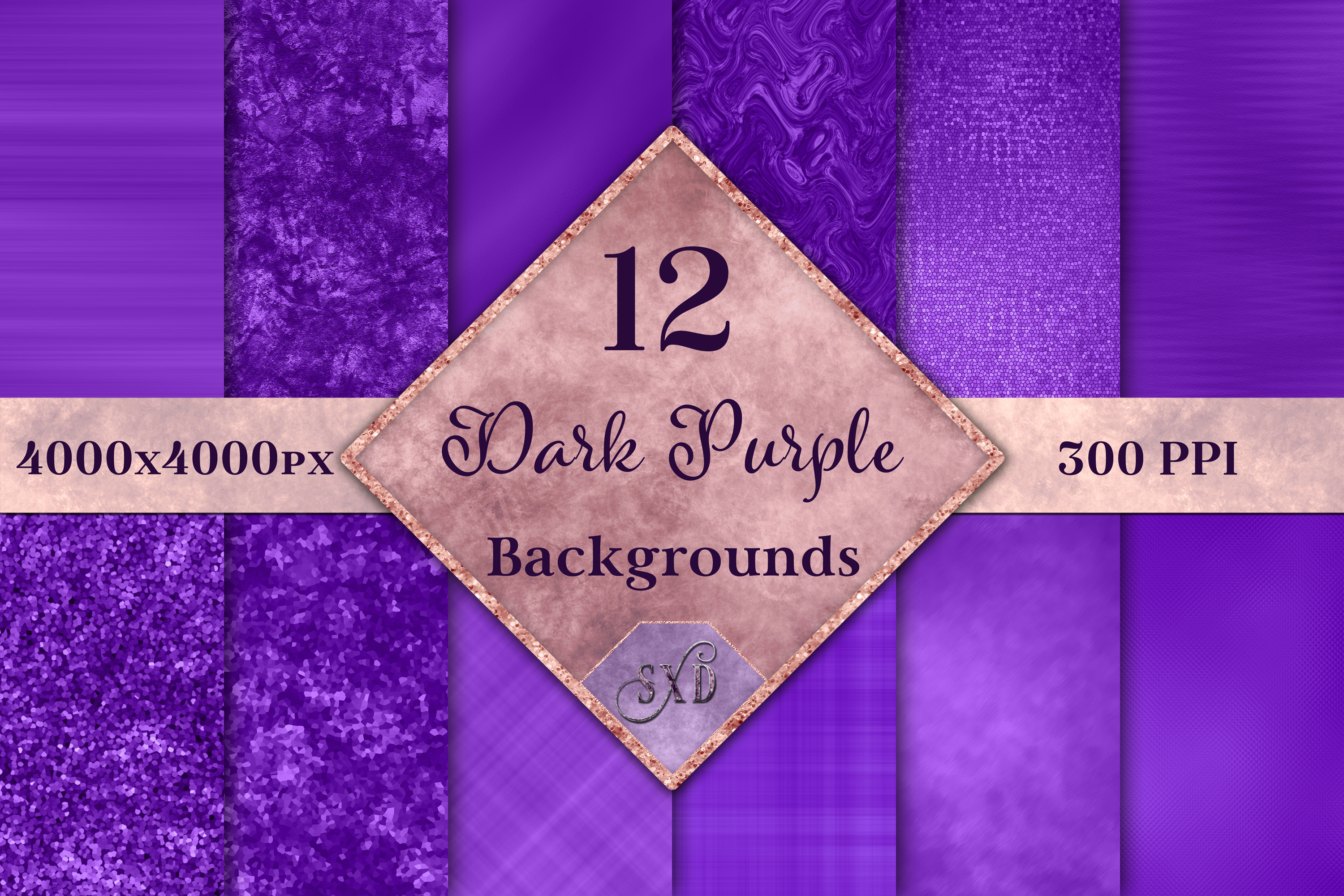 Dark Purple Feathers Seamless Background Graphic by Laura Beth Love ·  Creative Fabrica