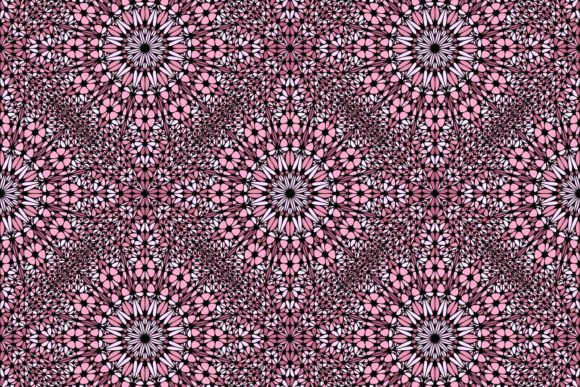 Seamless Pink Mandala Pattern Graphic by davidzydd · Creative Fabrica