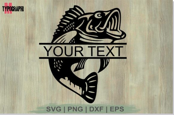 Download Bass Fish Monogram Graphic By Typography Morozyuk Creative Fabrica