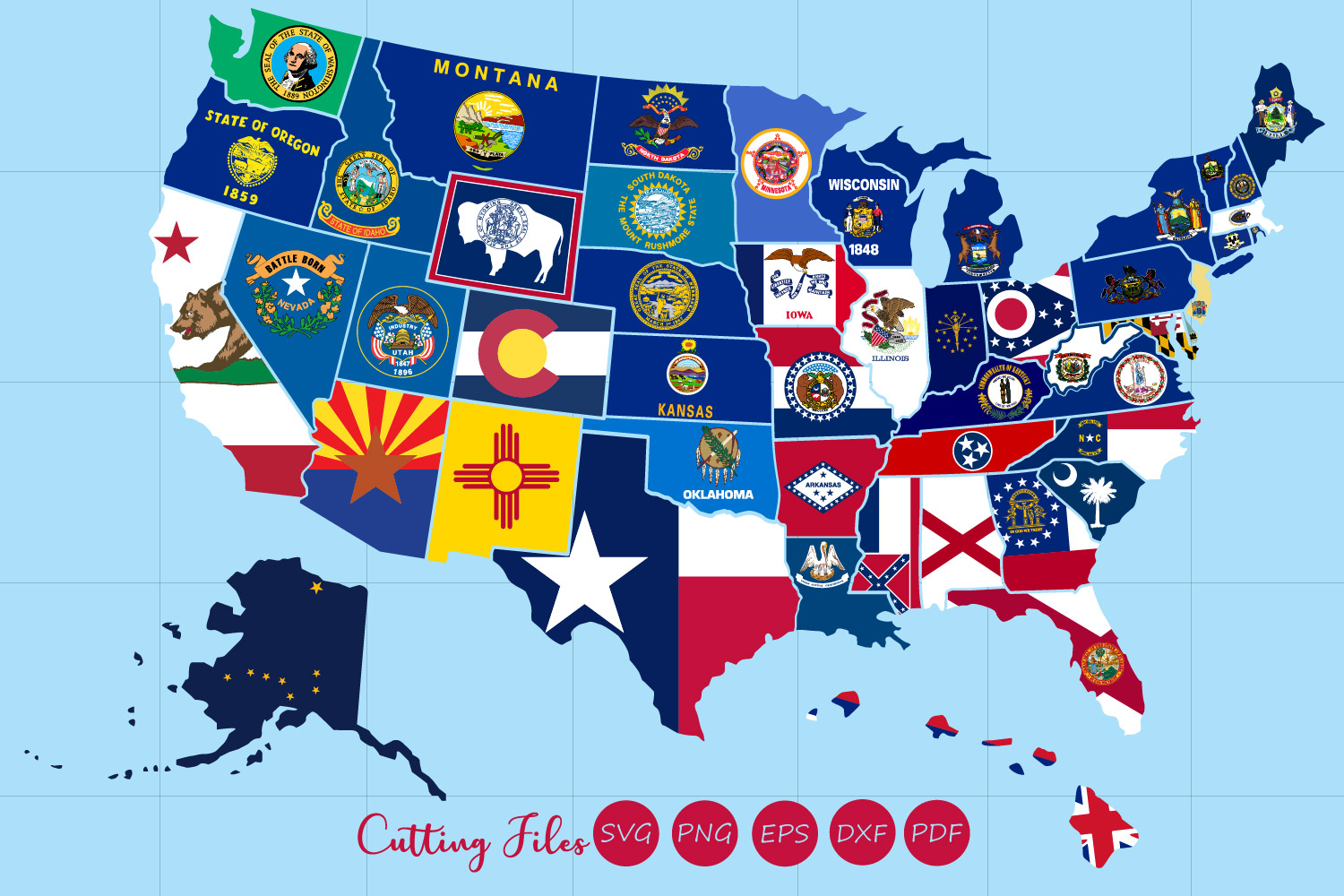 All Flags Of The Us