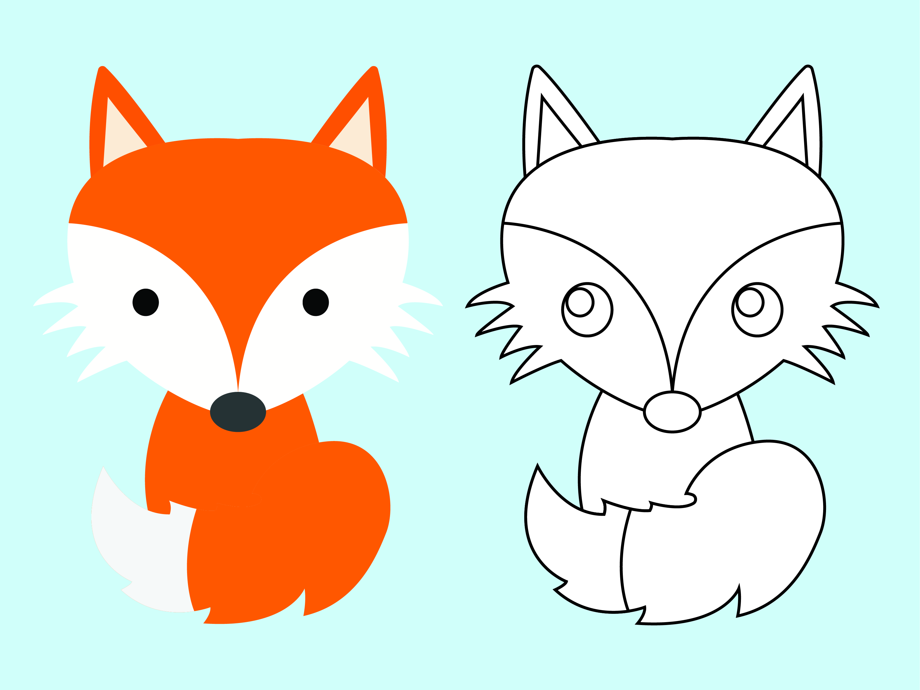 Fox draw Kids