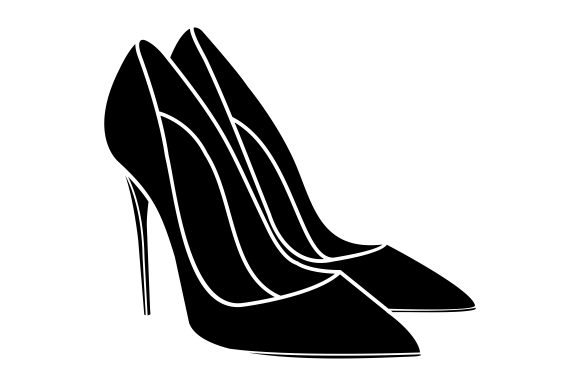 High heel silhouette.ai Royalty Free Stock SVG Vector