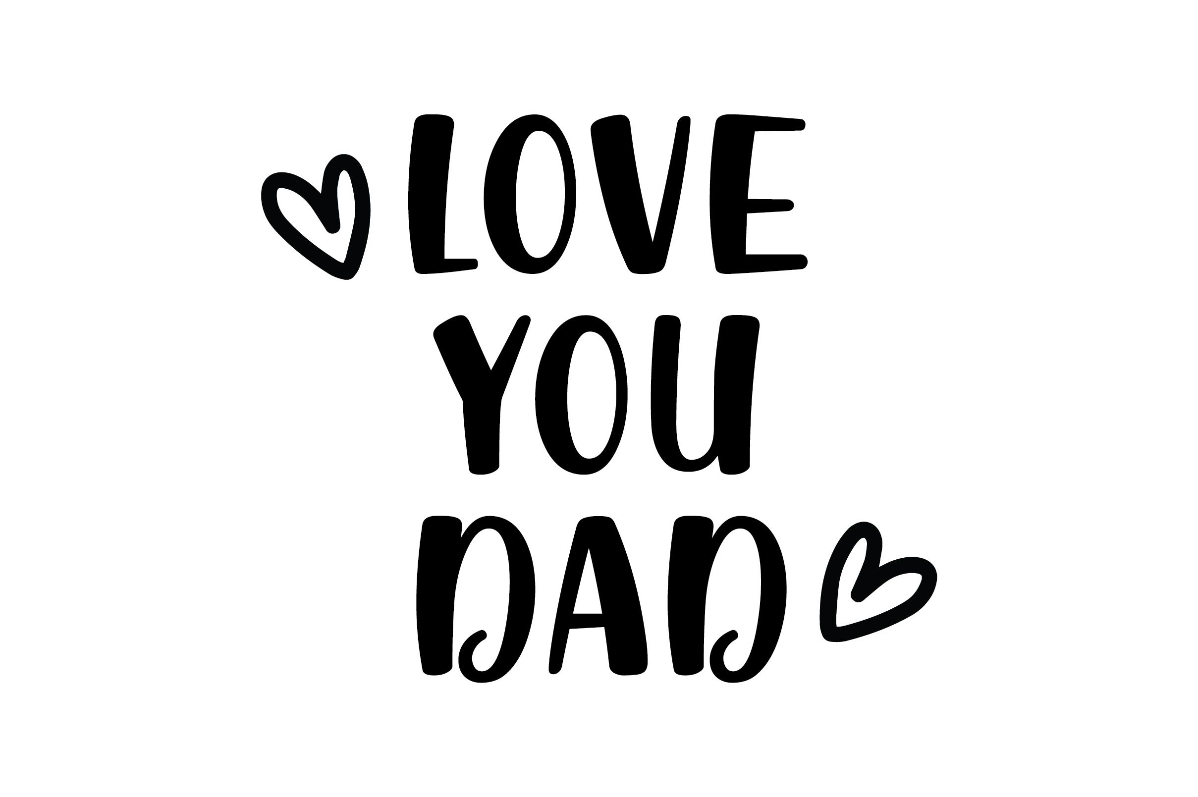 Love You Dad Quote Graphic by Smart Crafter · Creative Fabrica