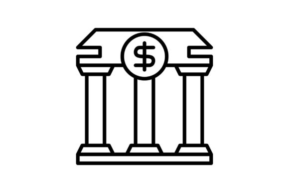 black bank icon