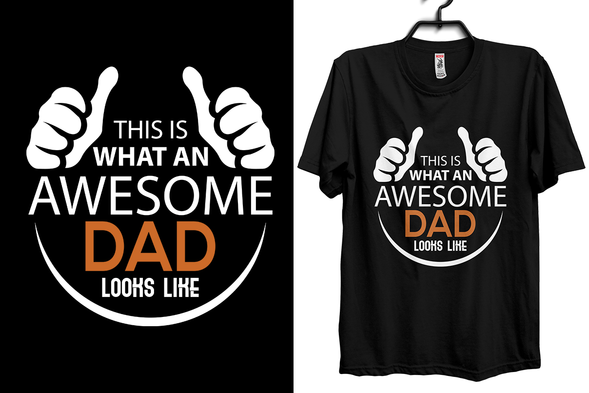 Download Dad Father's Day T-Shirt Design (Graphic) by Storm Brain ...