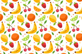 Summer Fruit Pattern Graphic By Miss Chatz Creative Fabrica