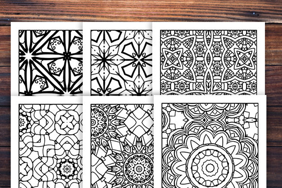 30 Geometric Adult Coloring Set Graphic by LIVELY LISHA · Creative Fabrica