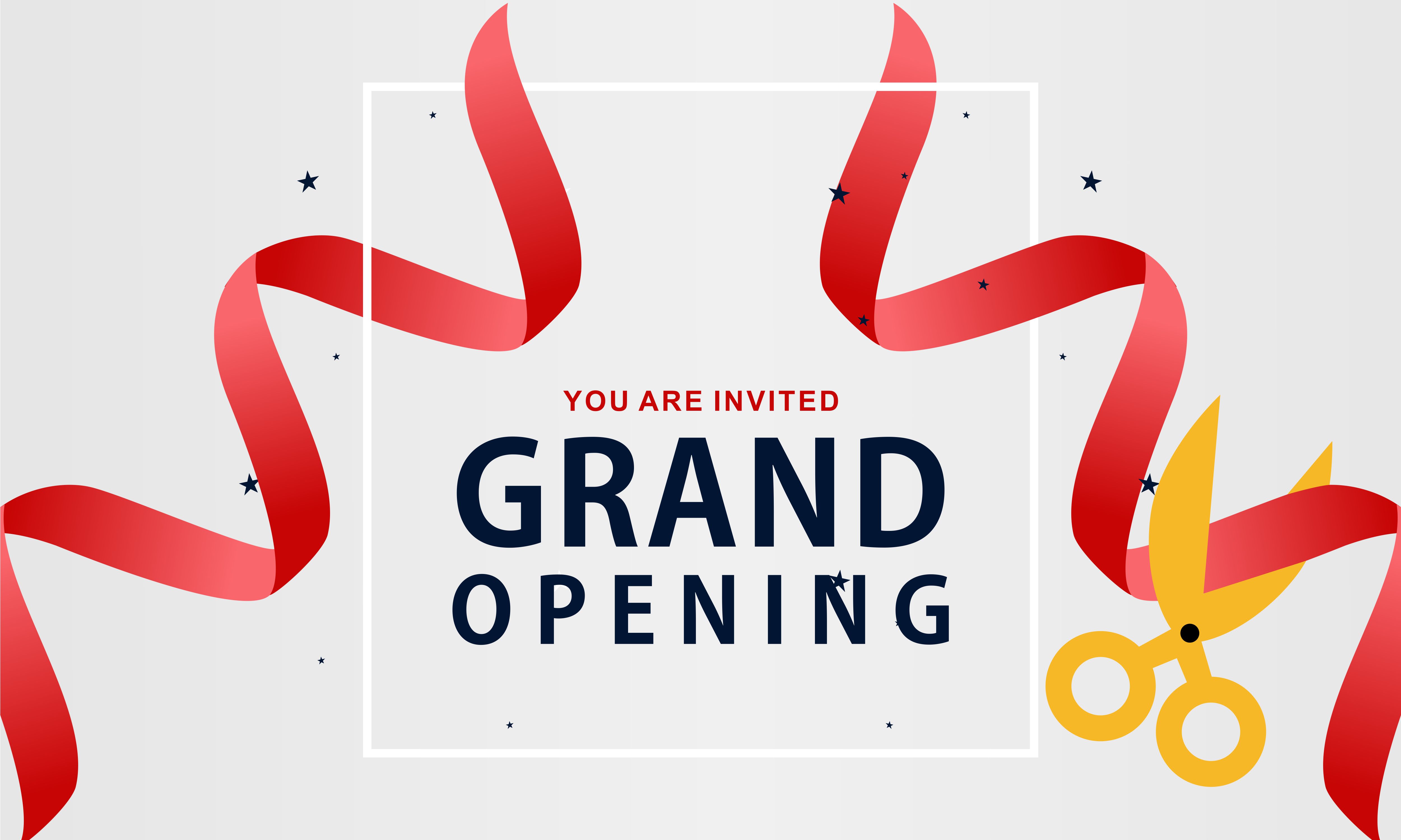 Grand Opening Background in Flat Style Graphic by 2qnah · Creative