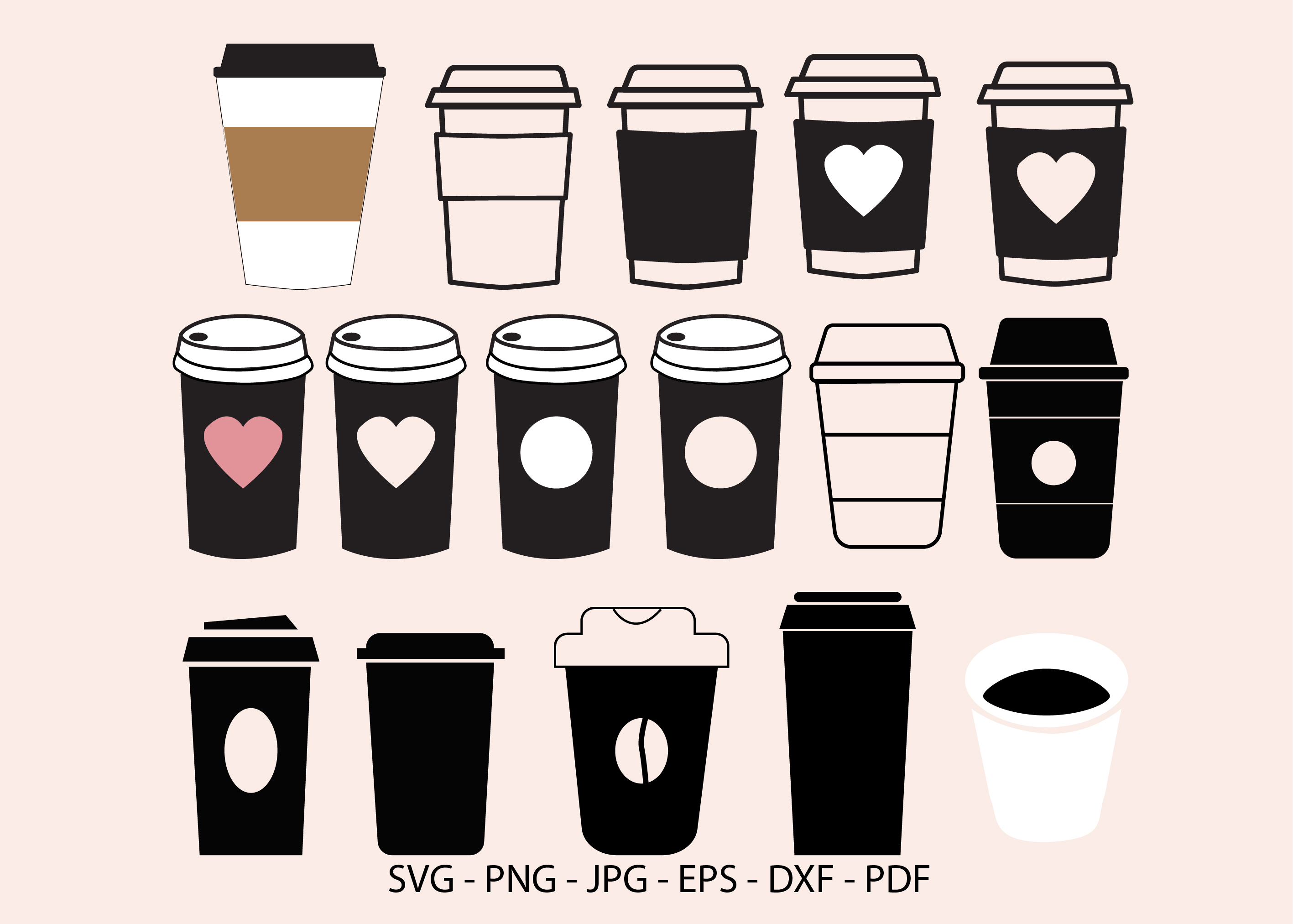 Disposable Coffee Cup Graphic By Redcreations Creative Fabrica