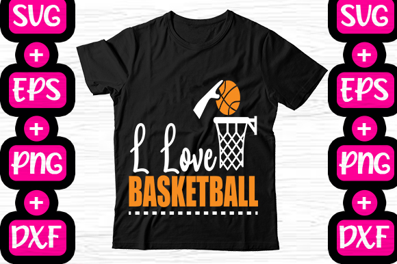 I Love Basketball Graphic by svg.in.design · Creative Fabrica