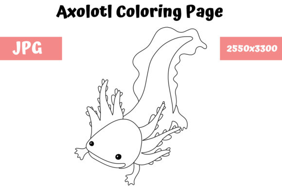 Axolotl Coloring Pages (Free Printables) • In the Bag Kids' Crafts