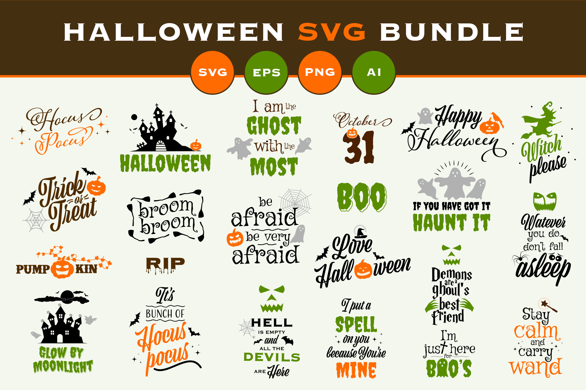 Download Halloween Bundle Graphic By Simply Swapnil Creative Fabrica SVG Cut Files