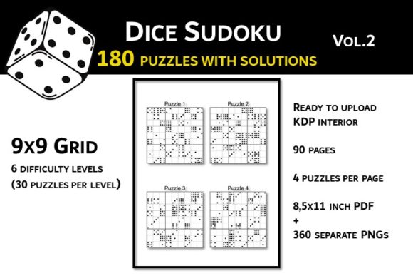 Download Dice Sudoku - 180 Puzzles + Solutions V2 (Graphic) by ...