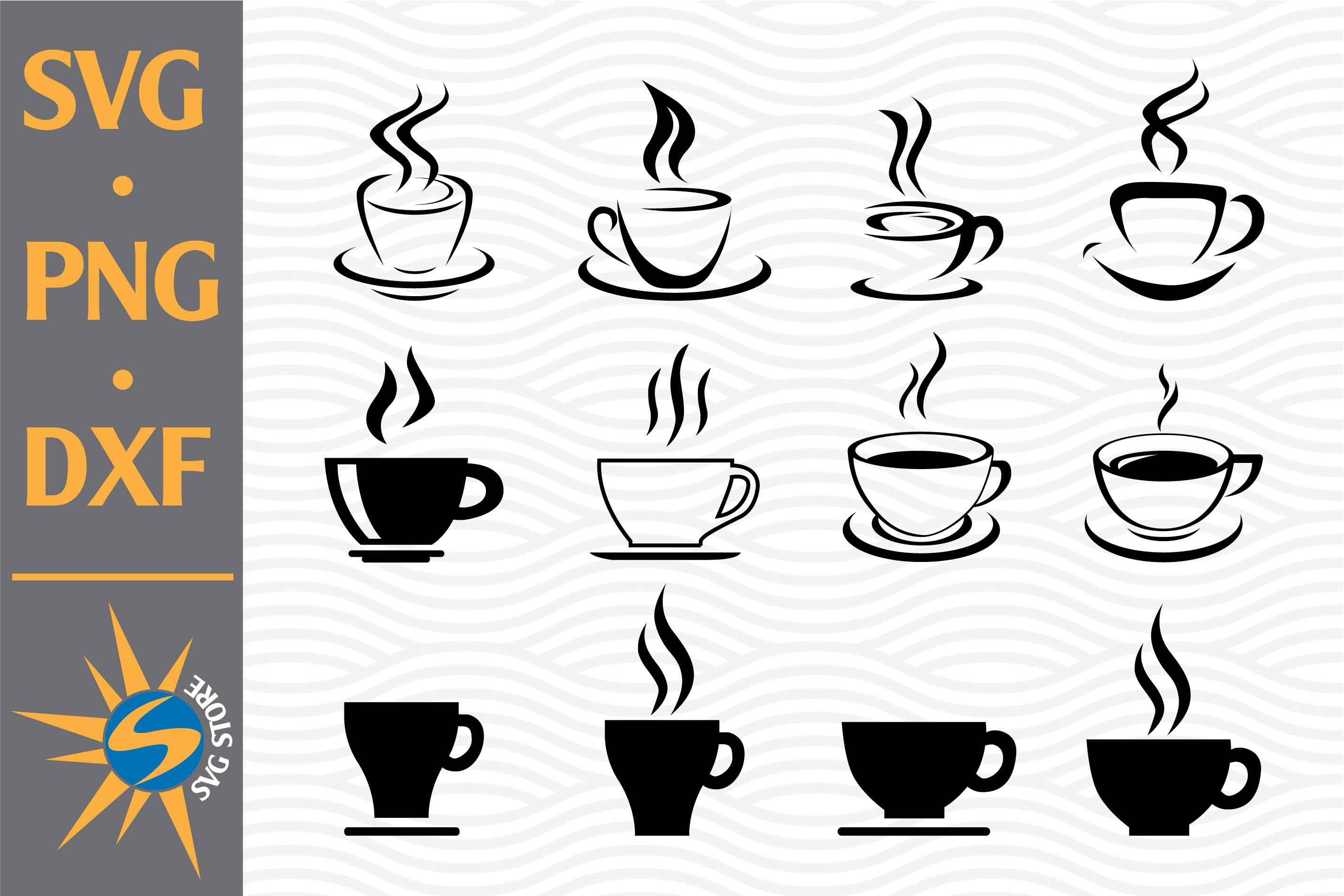 Download Coffee Cups SVG File - Free SVG Cut Files