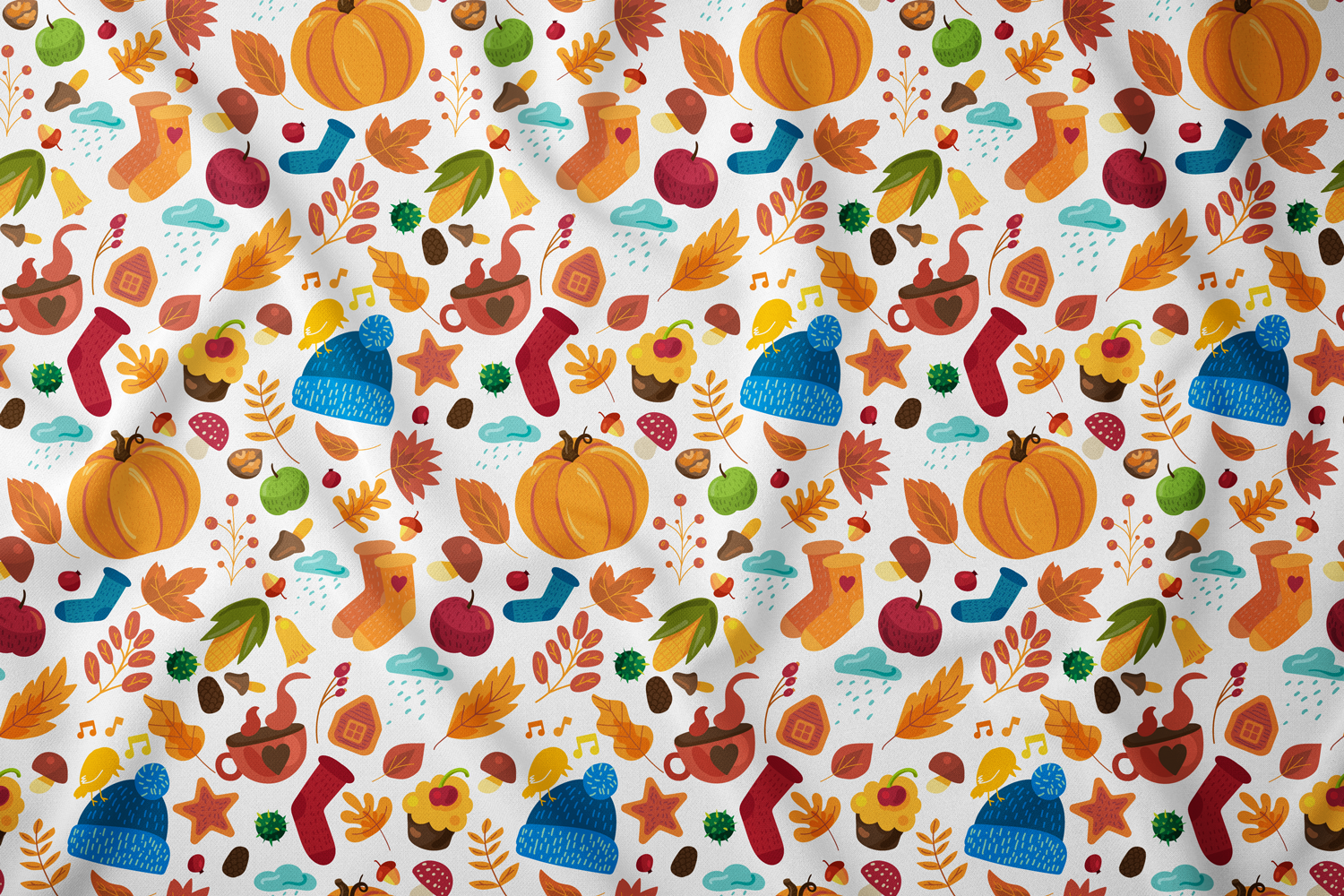 Cozy Autumn Seamless Pattern Graphic by barsrsind · Creative Fabrica