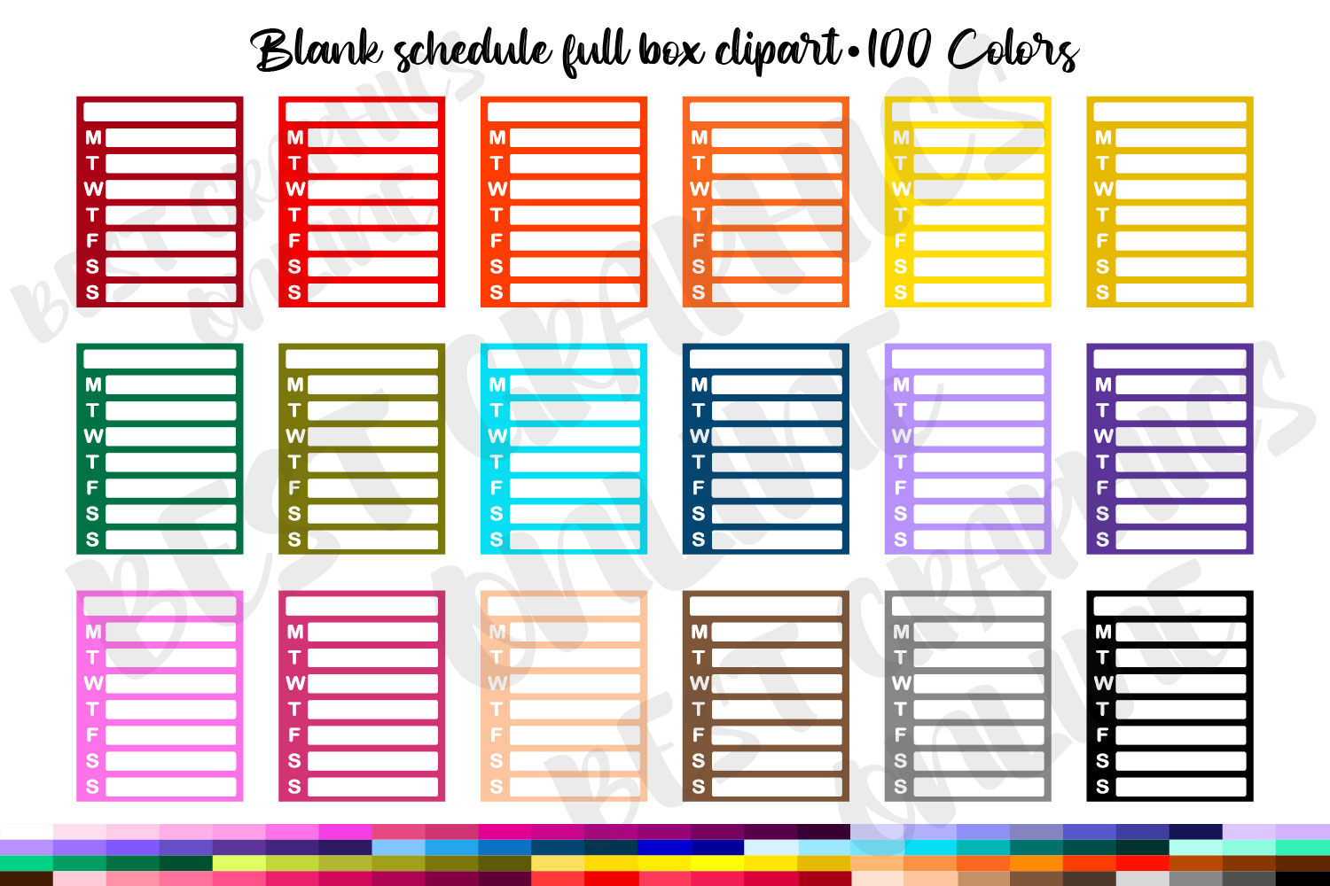 Daily Tracker Full Box Planner Stickers Graphic by bestgraphicsonline ...
