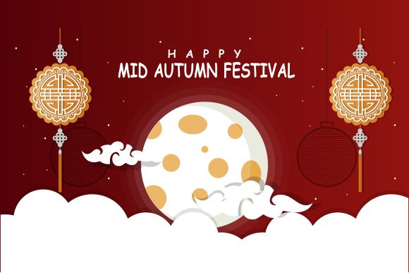 Chinese Mid Autumn Festival Background Graphic by tweenytree23 · Creative  Fabrica