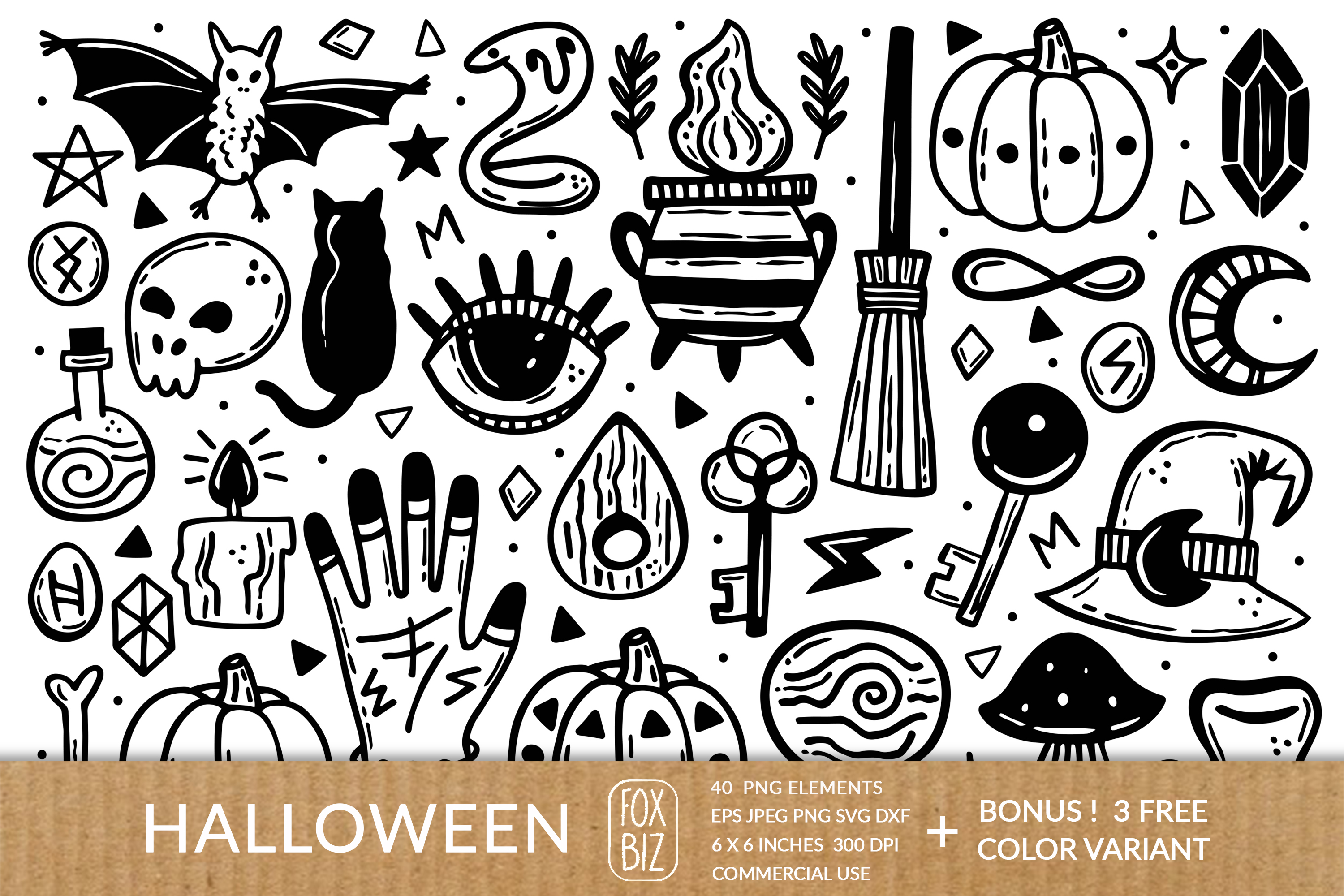 Download Ink Halloween Graphic By Foxbiz Creative Fabrica PSD Mockup Templates