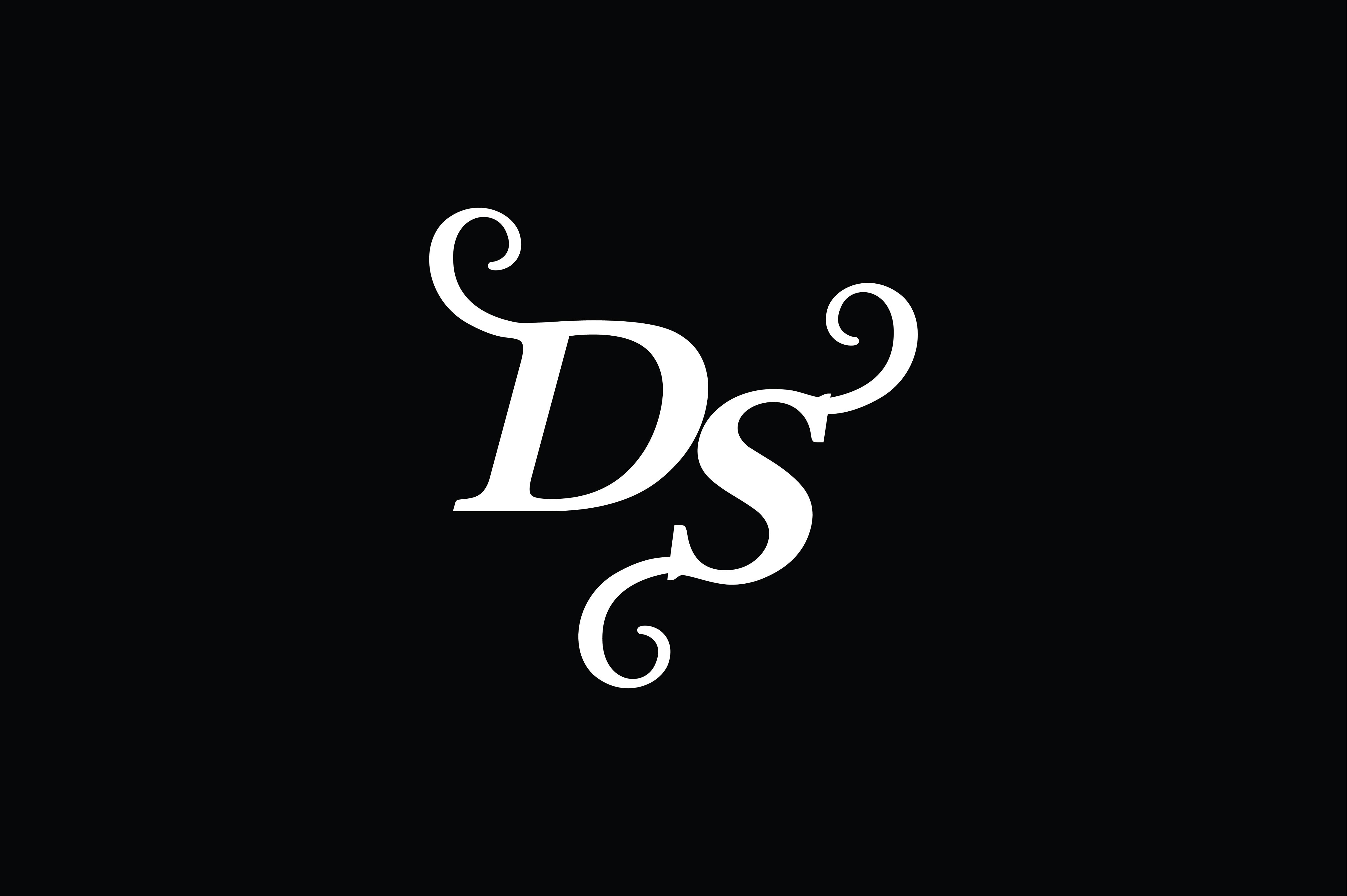 Monogram DS Logo V2 Graphic by Greenlines Studios · Creative Fabrica