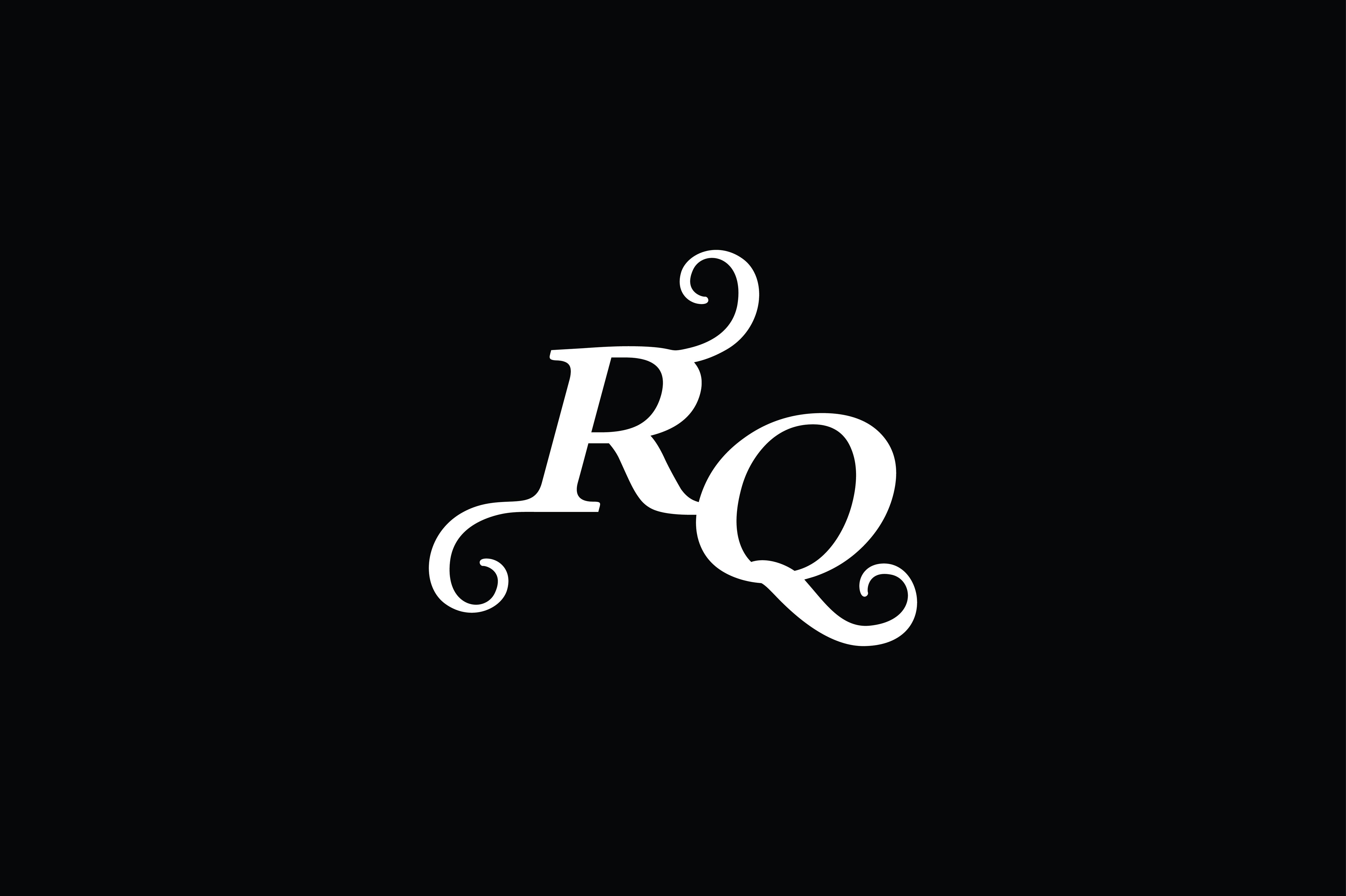 Monogram RQ Logo V2 Graphic by Greenlines Studios · Creative Fabrica