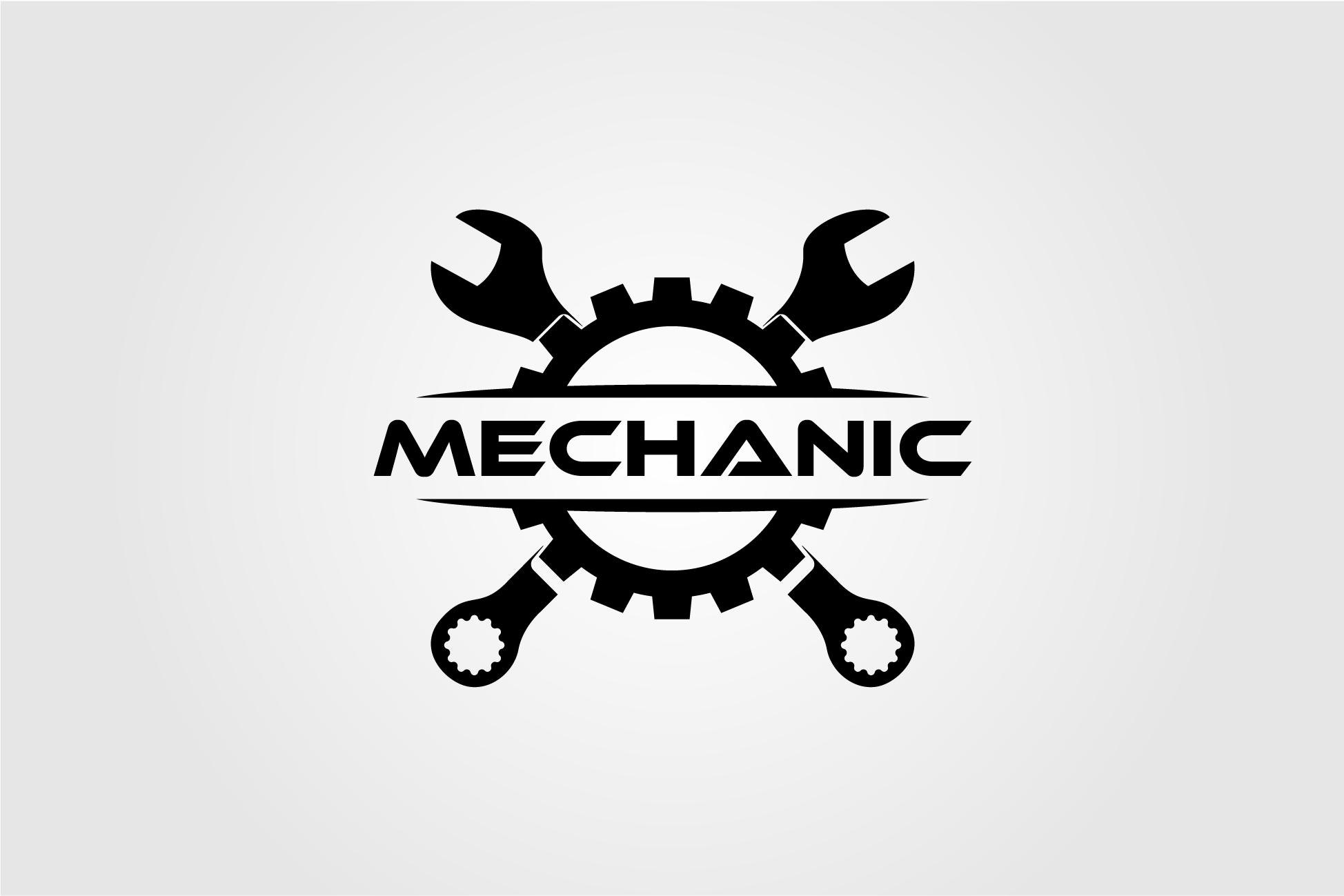 Mechanic Gear And Wrench Logo Design Graphic By Lawoel · Creative Fabrica