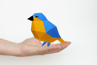 Download Diy Lowpoly Sparrow Bird 3d Papercraft Graphic By Paperamaze Creative Fabrica