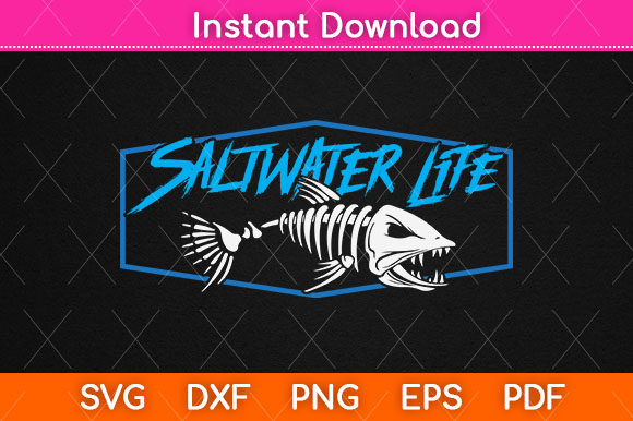 SALTWATER FISHING: Saltwater Life' Sticker