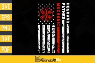 Download Husband Father Mechanic Hero American Graphic By Silhouettefile Creative Fabrica